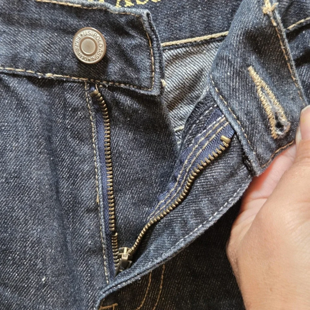 U.S. Polo Assn. Jeans Boys 12 Blue Slim Straight Dark Wash Denim‎ Casual Fall